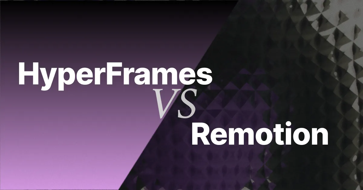 HyperFrames vs Remotion: The Honest Developer Verdict (2026)